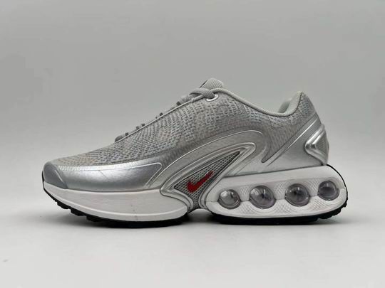Cheap Nike Air Max Dn Men's Women's Shoes Silver Grey Red-02